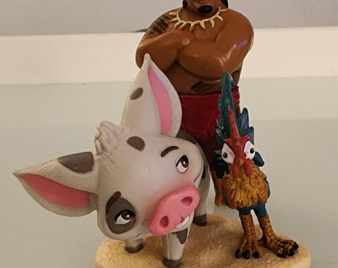 Disney Moana Figure Bundle Heihei, Pua, and Chief Tui