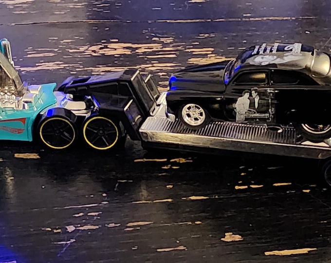 James Dean Die Cast Car and Truck with Trailer