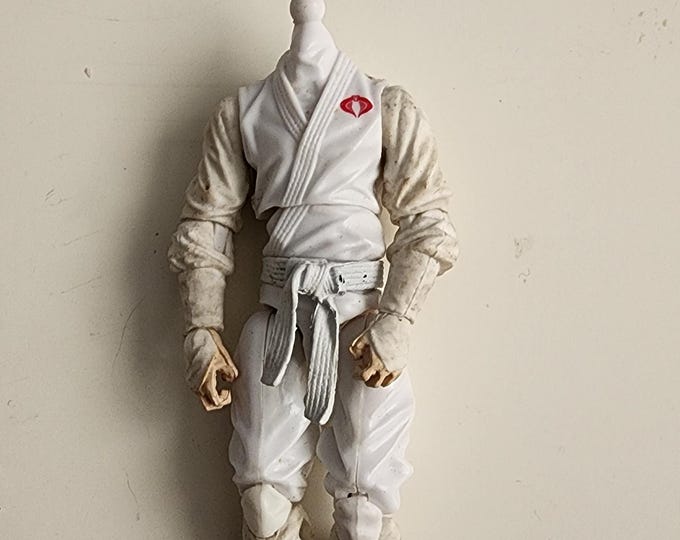Vintage GI Joe Cobra Storm Shadow Headless Figure 1982