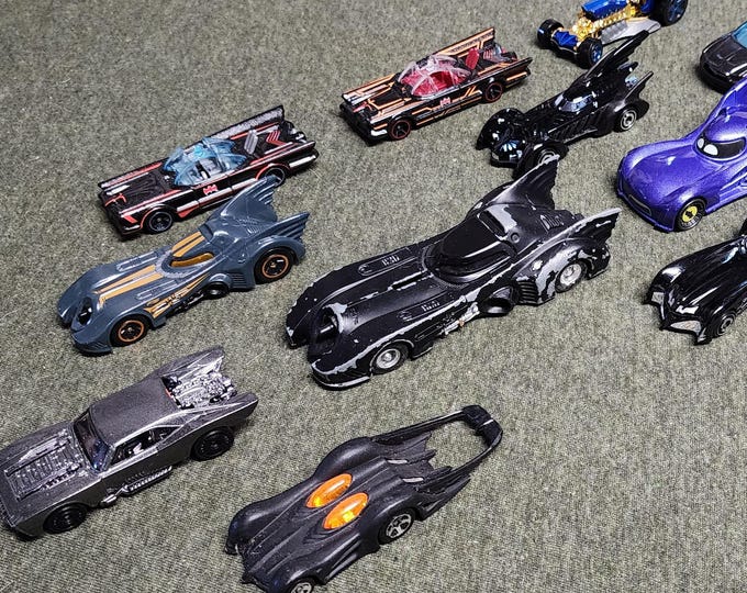 DC Comics Batman Batmobile Die Cast 12 Car Bundle