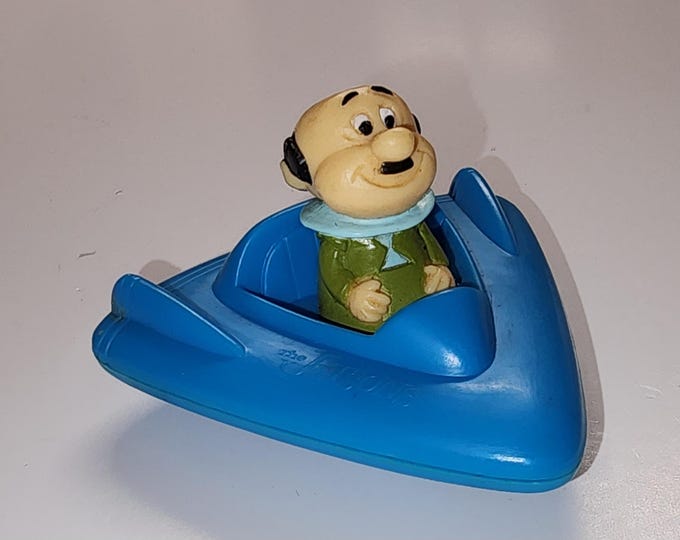 Vintage 1989 Wendys Kids Meal Toy The Jetsons Mr Spacely Fly Car