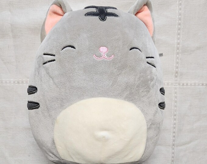 Squishmallows Stuffed Plush Tally the Gray Tabby Cat