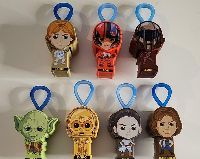 McDonalds Star Wars Figure Key Chain Bundle Seven Included 2019