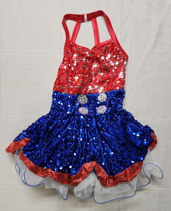 Weissman Americano Dance Costume Dress with Sequi… - image 1