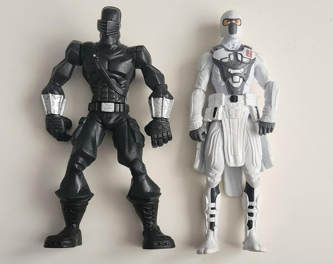 GI Joe Storm Shadow Origins And Snake Eyes Action Battler Figure Bundle