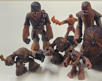 Paquete de 7 figuras de Chewbacca de Star Wars