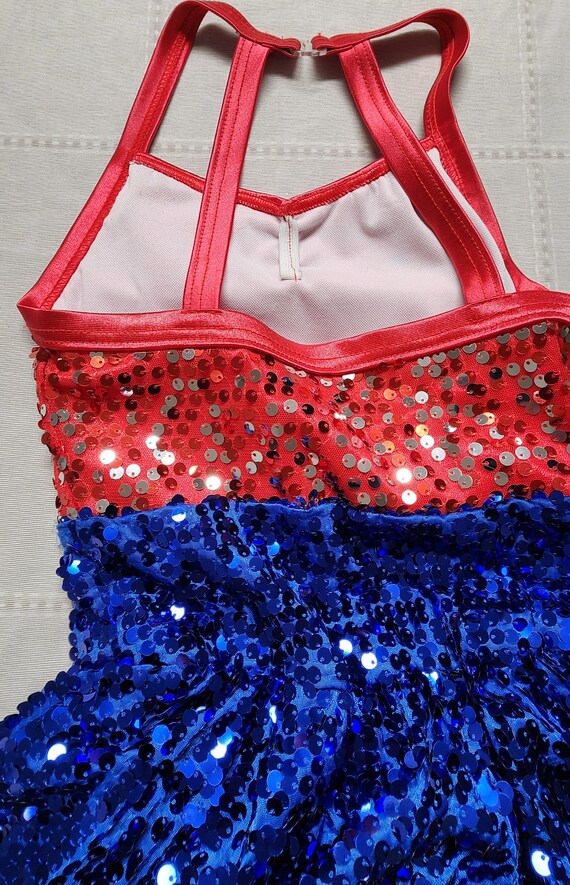 Weissman Americano Dance Costume Dress with Sequi… - image 5