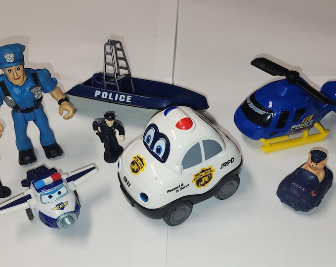 Kids Police Bundle with Super Wings Paul Lot of 9