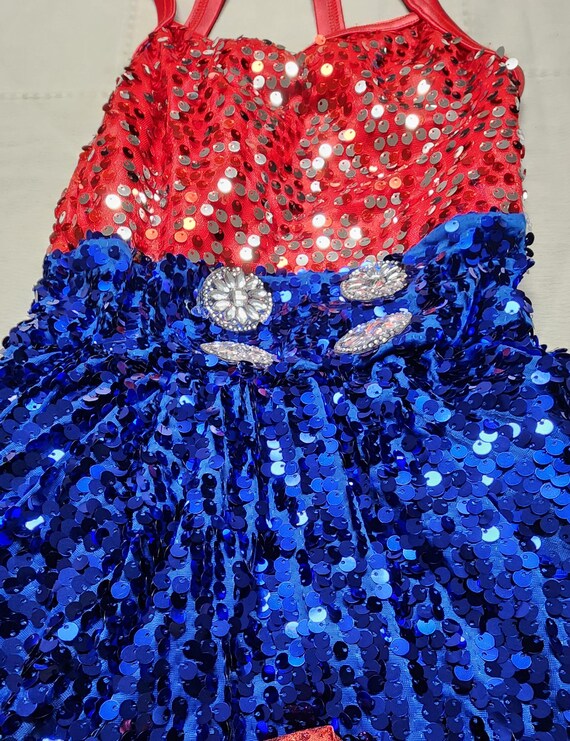 Weissman Americano Dance Costume Dress with Sequi… - image 3