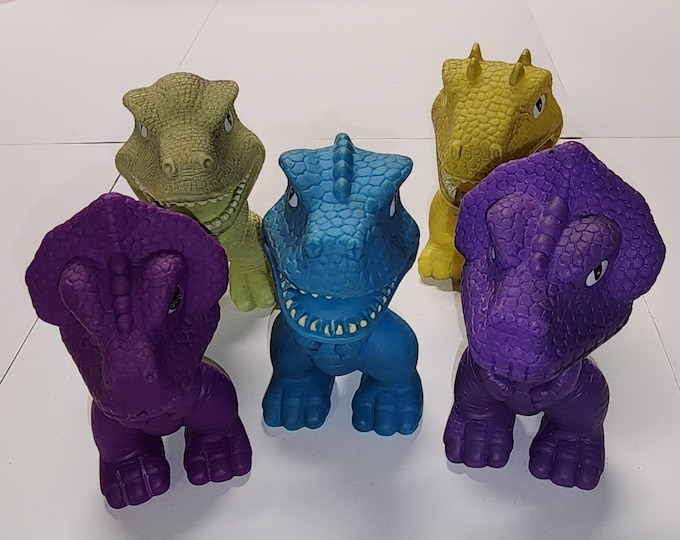 Gi-Go Toy Re-Evolution Rubber Dinosaur Bundle Lot of 5