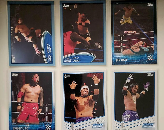 The USOS Jimmy and Jey Topps WWE Wrestling Card Bundle