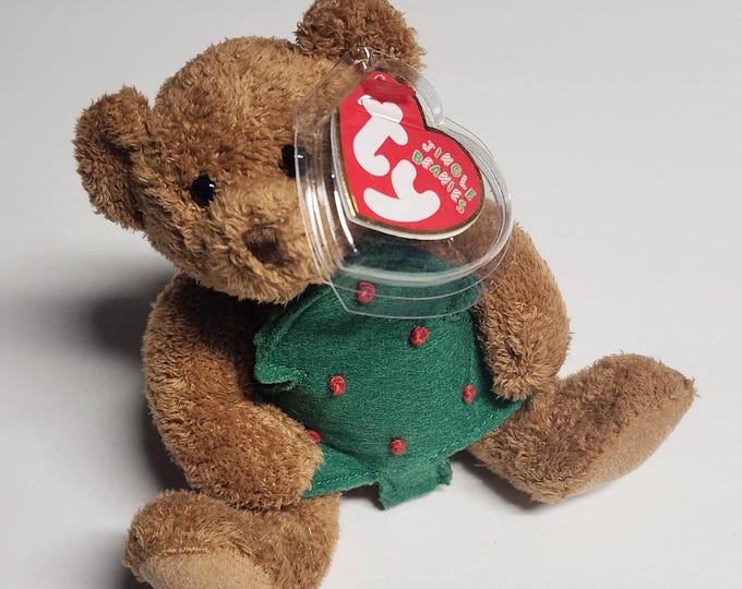 TY Jingle Beanie Twinkling the Bear Plush 2005