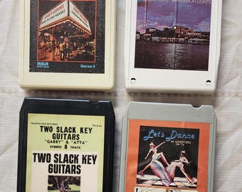 8-Track Bundle Sammy Kaye, Let's Dance, Chet Atkins, Gabby and Atta