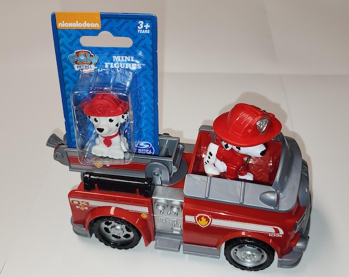 Paw Patrol Marshall and Fire Truck Bundle Lot of 3