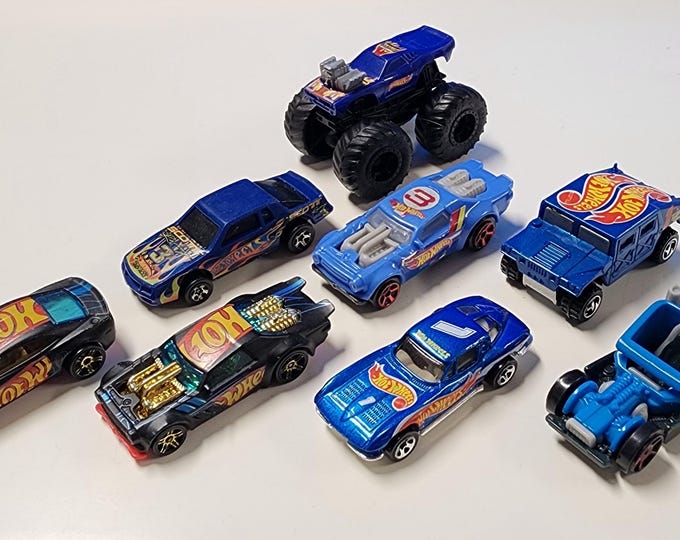 Hot Wheels Race Team Die Cast Car Bundle 1:64 Scale 8 Cars Included