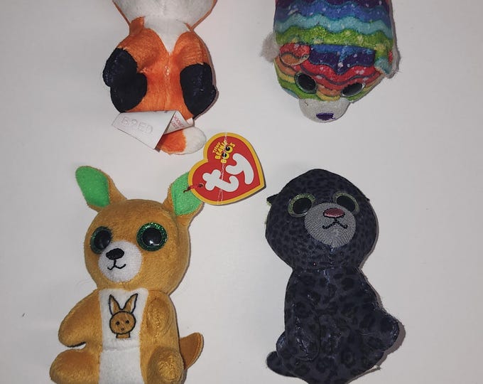 TY Teenie Beanie Boos McDonalds Lot of 4 Kipper, Slick, Dotson, Tiggy