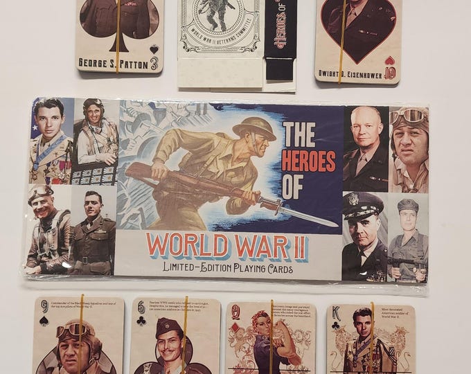 The Heroes of World War II Limited Edition Playing Cards New
