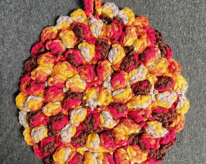 Handmade Fall/Thanksgiving Themed Crochet Hot Pot Pad
