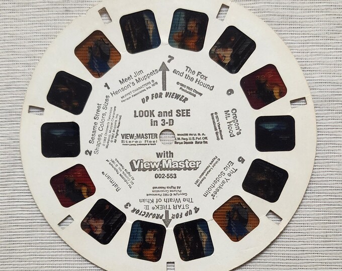 Vintage 1980 View-Master Reels Featuring Look and See in 3-D