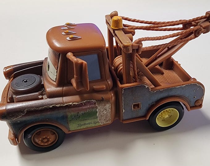 Disney PIXAR Cars Tow Mater Tow Truck Character Toy
