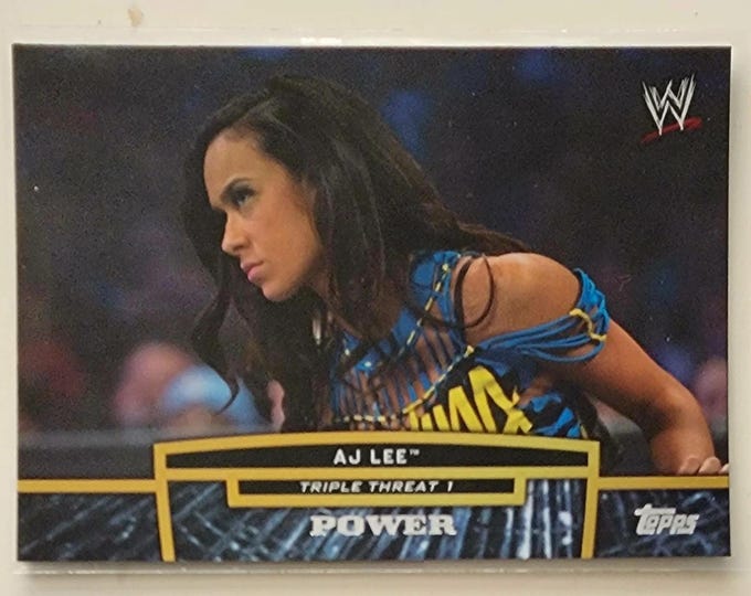 2013 Topps WWE Wrestling Card AJ Lee Triple Threat TT17-I