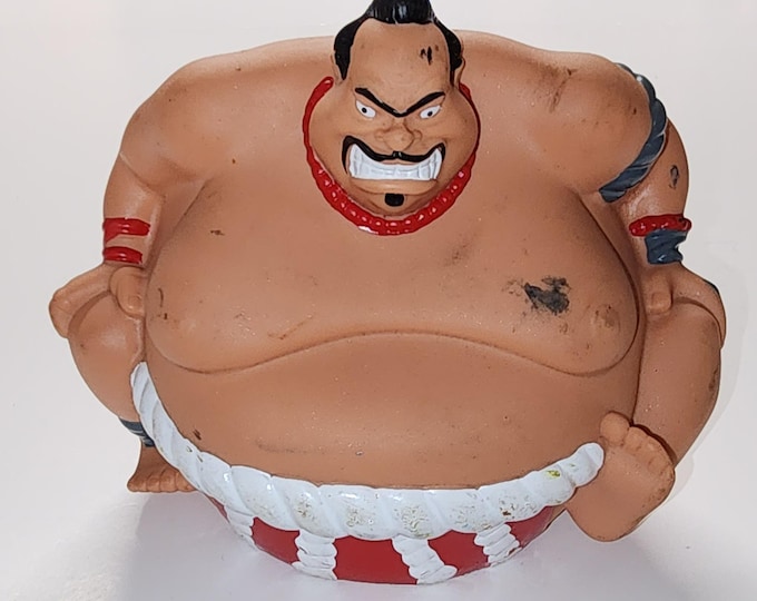 Vintage Sharper Image RC Sumo King Wrestler Toy Figure Incomplete