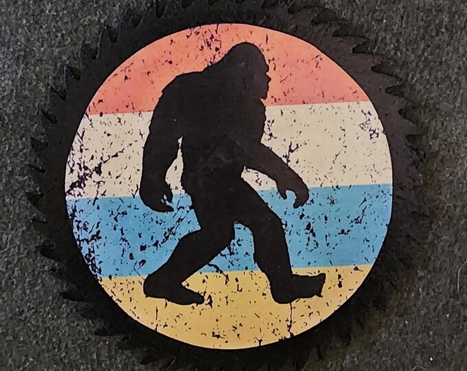 Bigfoot Decorative Saw Blade Wall Art