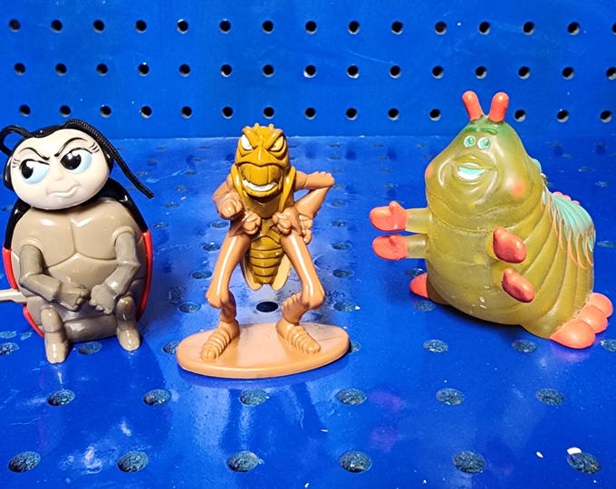 Disney Bugs Life Figure Bundle Lot of 3 Francis, Hopper, Heimlich