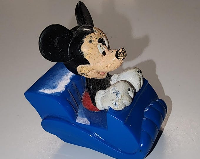Vintage Disney Mickey Mouse Carnival Ride Roller Coaster Figure