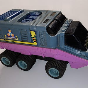Vintage 1980s Way Formed Moonbase Emergency Squad 6WD Friction Support Vehicle