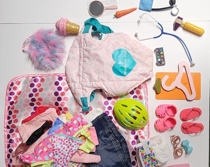 Clothing and Accessory Bundle for Dolls