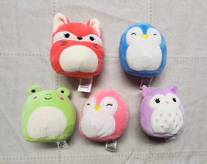 Squishmallows Stuffed Plush Bundle Lot of 5