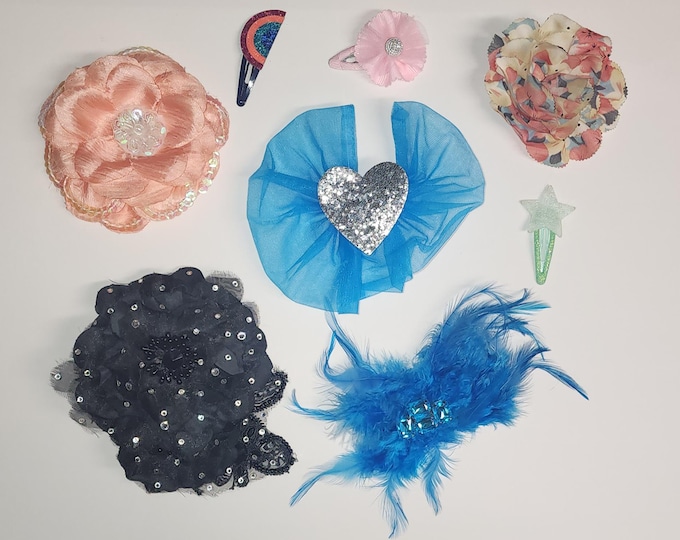 Hair Piece Accessory Bundle Lot of 8
