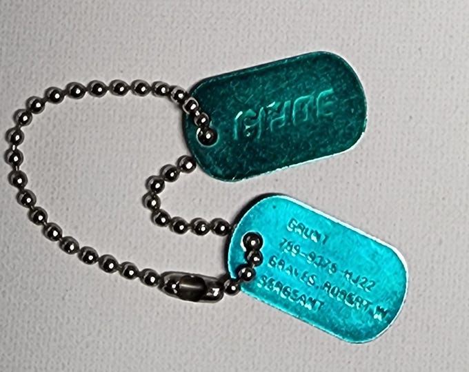 Grunt GI Joe Dog Tags