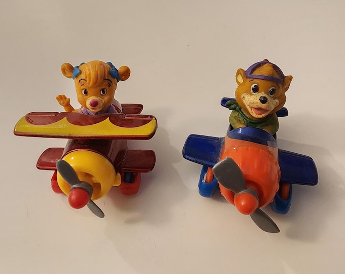 Disney Talespin Diecast Plane Bundle Molly Cunningham and Kit Cloudkicker