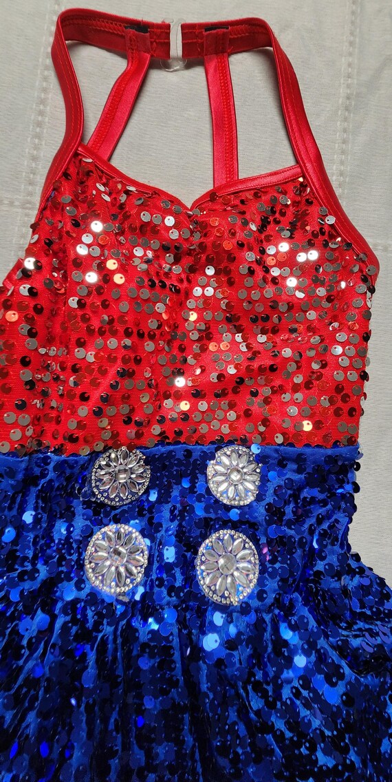 Weissman Americano Dance Costume Dress with Sequi… - image 2