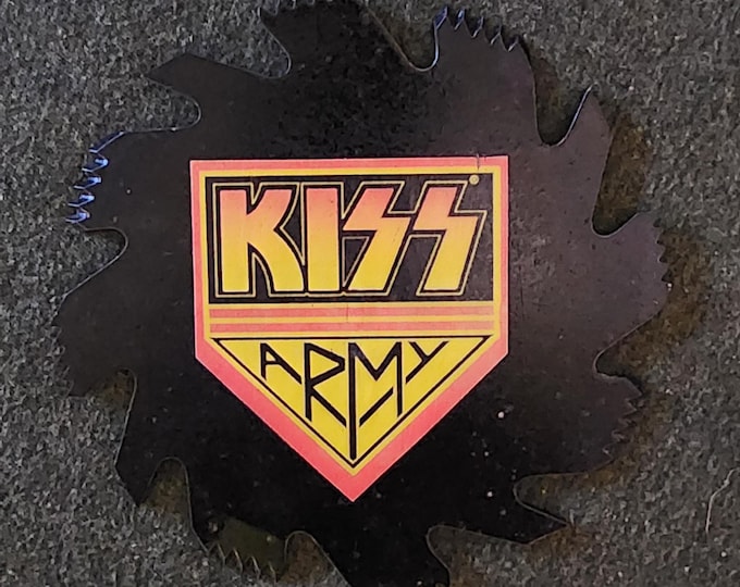 KISS Army Decorative Saw Blade Wall Hanging