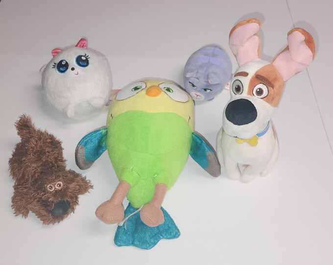 Secret Life of Pets Plush Bundle Lot of 5 Duke, Chloe, Max, Gidget, Sweet Pea