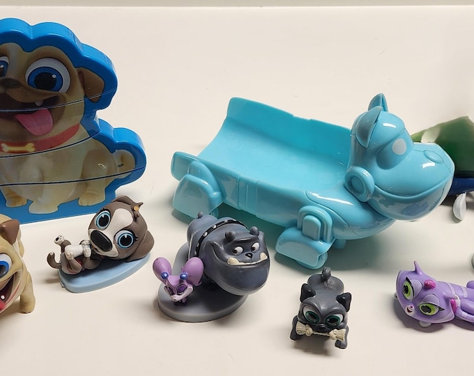 Puppy Dog Pals Toy Bundle Lot of 8