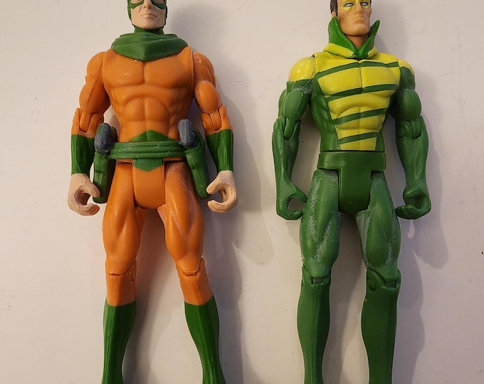 Vintage DC Universe Mirror Master and Weather Wizard Action Figure Bundle