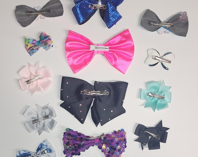 Hair Bow Accessory Bundle Lot of 14