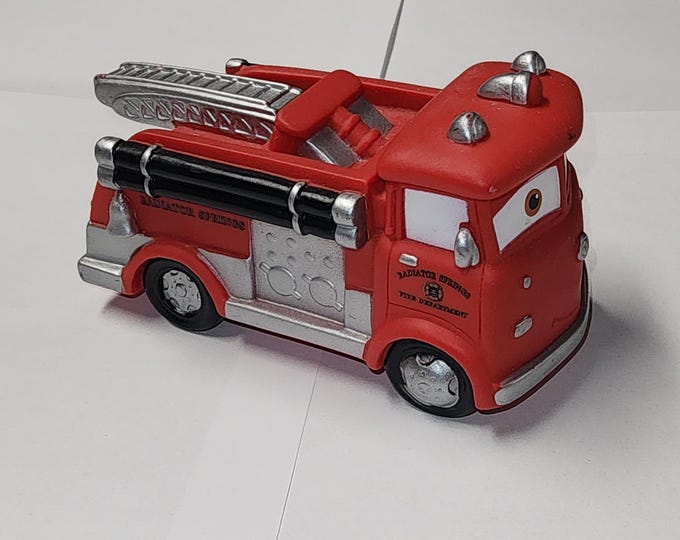 Disney PIXAR Cars Rubber Vinyl Red the Fire Truck