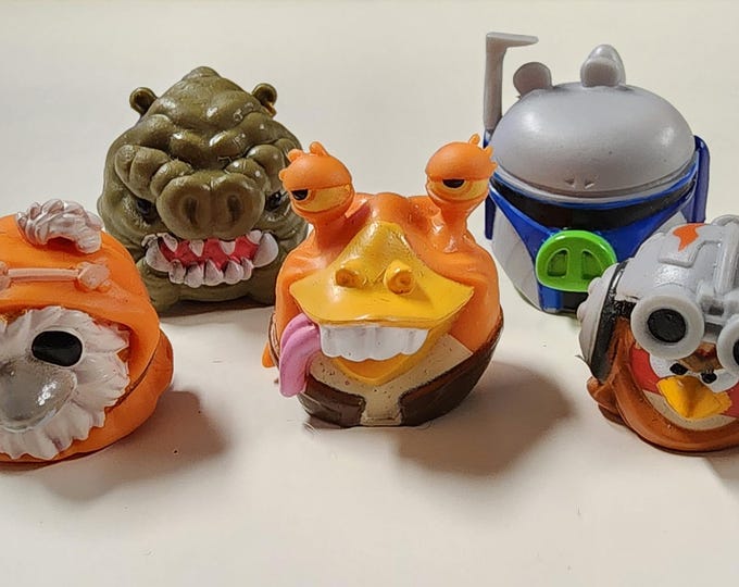 Star Wars Angry Birds Character Figure Bundle 5 Included