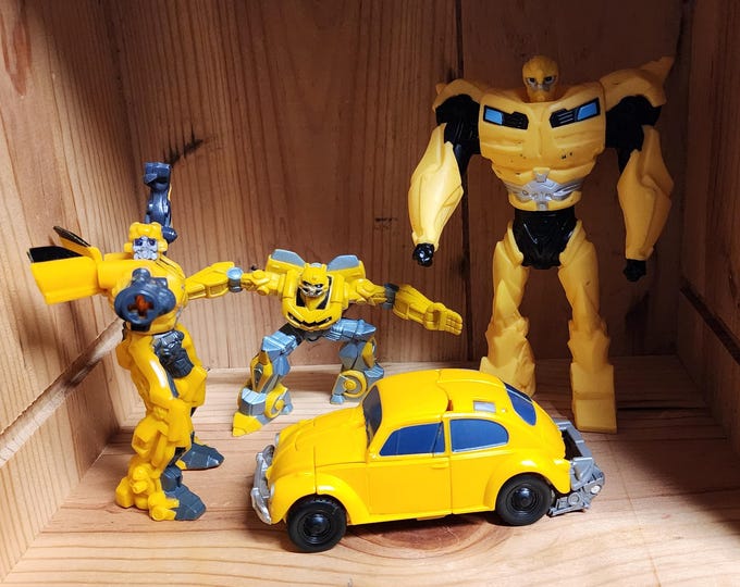 Transformers Bumblebee Figure Bundle Four Pieces Included