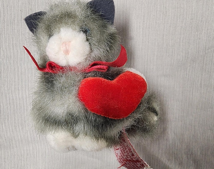 Russ Berry Itty Bitty Love Gray Tabby Cat Plush