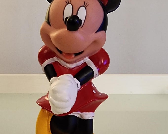 Vintage Disney Minnie Mouse 6" Rubber Toy