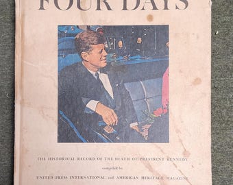 Assassinio dei quattro giorni della morte del presidente John F Kennedy JFK Libro con copertina rigida 1964