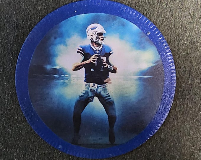 Josh Allen Buffalo Bills Decorative Saw Blade Wall Art