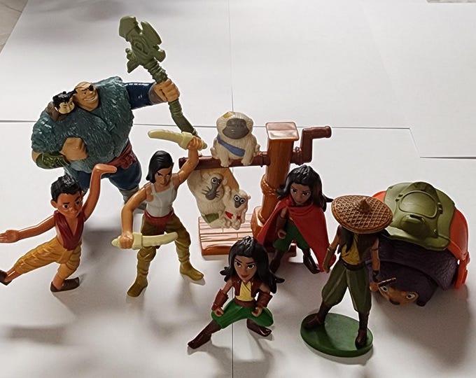 Disney Raya and the Last Dragon Figure Bundle Lot of 8