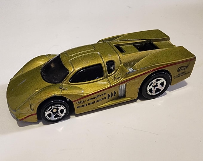 Hot Wheels Gold GT Racer 1:64 Scale Diecast 1988